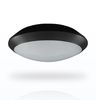 Phoebe LED Bulkhead 15W Cool White Sensor Melana 110° Diffused Black IP66