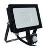 Phoebe LED Floodlight 20W (100W Eqv) Cool White PIR Sensor Black IP65