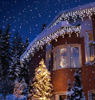 Sentik LED Snowing Icicle Light 17 Metre White (240 Lights)