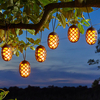 Smart Solar LED 2.7m Cool Flame String Light Set of 10 Lights Warm White Black