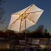 Smart Solar LED Parasol String Light 72 Lights Warm White Multi-Function