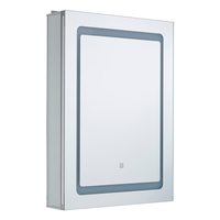 Spa Arte LED Illuminated Bathroom Mirror Cabinet 34W with Shaver Socket and Demist Pad