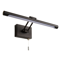 Spa Chai LED Picture/Mirror Light 8W with Pull Switch Warm White Matt Black