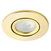Spa Como LED Tiltable Fire Rated Downlight 5W Dimmable Cool White Satin Brass IP65