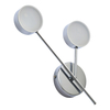 Spa Edessa LED 2-Light Wall Light 10W Cool White Opal and Chrome