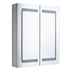 Spa Hym LED Illuminated Bathroom Mirror Cabinet 34W with Shaver Socket and Demist Pad