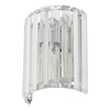 Spa Pegasi Shield Wall Light Crystal Glass and Chrome