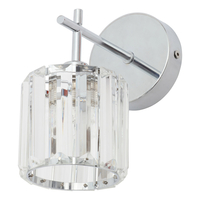 Spa Pegasi Wall Light Crystal Glass and Chrome