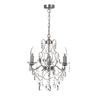 Spa Pro Annalee 3-Light Chandelier Crystal Glass and Chrome