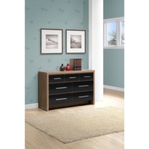 Alaska Three over Four Wide Chest - Black