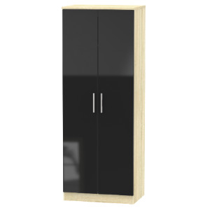 Carlton Two Door Wardrobe - Black