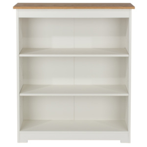Colorado Low Wide Bookcase - White