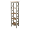 Corona Five Tier Narrow Grey Shelving Unit