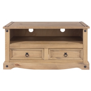 Corona Two Drawer TV Unit - Pine