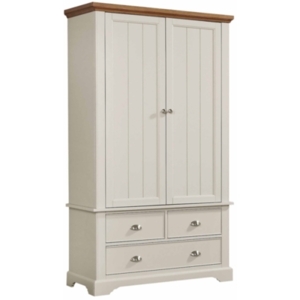 Dalton Three Drawer Wardrobe - Cream