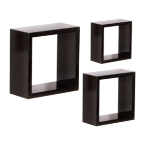 High Gloss Triple Cubes - Black
