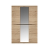 Kala Three Door Mirror Wardrobe - Oak