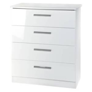 Kensington Four Drawer Chest - White