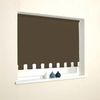 Mocha Brown Castle Edge Roller Blind - 165cm Standard Drop - Various Widths