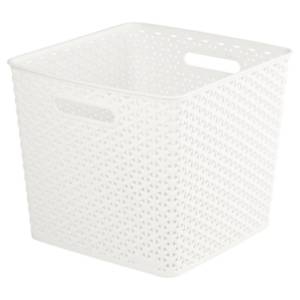My Style Square Storage Basket - White