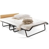 Opulence Folding Bed Frame with Pocket Mattress - Black & White / Double