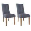 Pair of Milan Dining Chairs - Grey