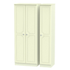Pembury Triple Plain Wardrobe - Cream Matte / 197cm
