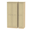 Pembury Triple Plain Wardrobe - Oak effect / 182.5cm