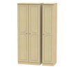 Pembury Triple Plain Wardrobe - Oak effect / 197cm