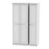 Pembury Triple Plain Wardrobe - White / 197cm