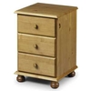 Pickwick Three Drawer Bedside Table