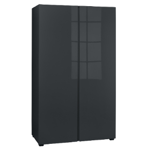 Puro Two Door Wardrobe - Charcoal