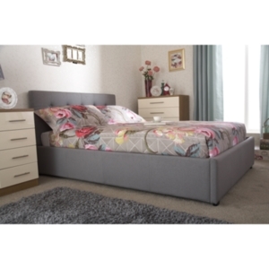 Regal Ottoman Bed Frame - Silver / King