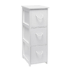 Rope Three Drawer Cabinet - White