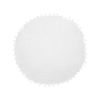 Round Pom Pom Cushion - White