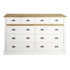 Sandringham Four plus Six Drawer Chest - White