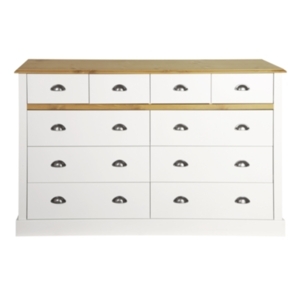 Sandringham Four plus Six Drawer Chest - White