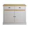 Sandringham Two Door Two Drawer Cupboard - Grey