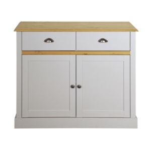 Sandringham Two Door Two Drawer Cupboard - Grey