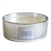 Silver Mirror Three Wick Candle - Silver