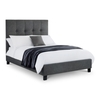 Sorrento High Headboard Bed Frame - Grey / King