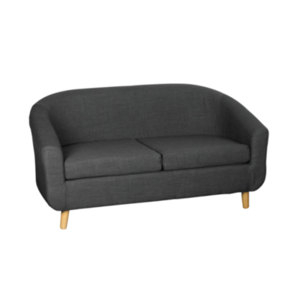 Turin Two Seater Sofa - Charcoal