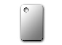 Engraved Stainless Steel Rectangular Dog Tag