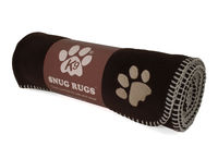 Paw Fleece Snug Rug - Brown