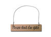 Please Shut the Gate Door Hanger