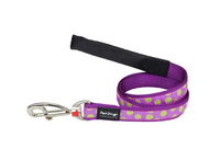 Purple Polka Dot Dog Lead