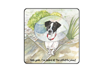 Scruffy Mutts "Satellite" Coaster