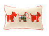 Triple Scottie Dog Cushion