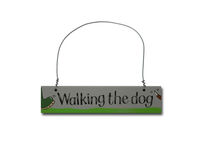 Walking the Dog Door Hanger