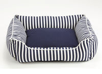 Water Resistant & Smell-proof Navy Striped Lounger Bed